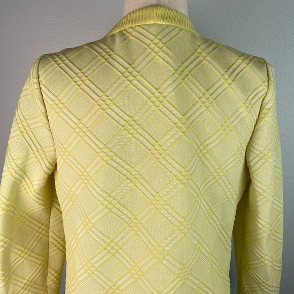 Vintage Yellow Dress Jacket Size M EUC - Picture 8 of 9